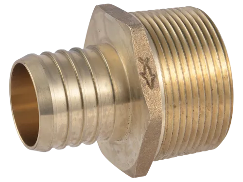 Brass Crimp Male Connector - SKU: UC114140M