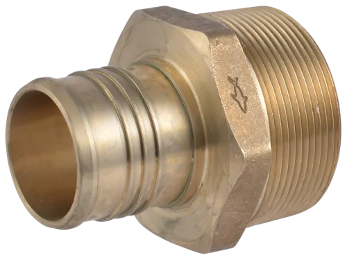 Brass Crimp Male Connector - SKU: UC115450M
