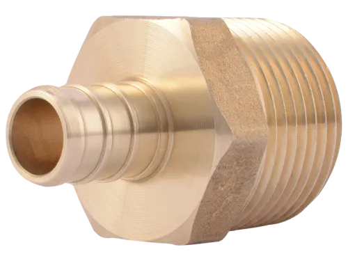 Brass Crimp Male Connector - SKU: UC116LF
