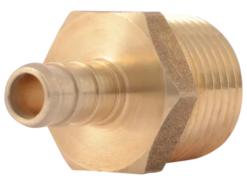 Brass Crimp Male Connector - SKU: UC118LF