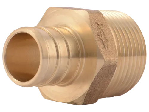Brass Crimp Male Connector - SKU: UC134LF