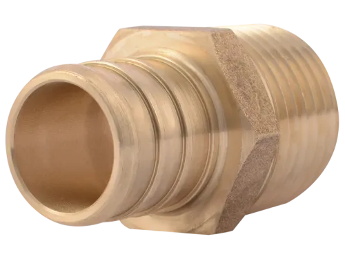 Brass Crimp Male Connector - SKU: UC138LF