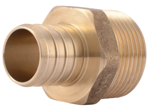Brass Crimp Male Connector - SKU: UC140LF