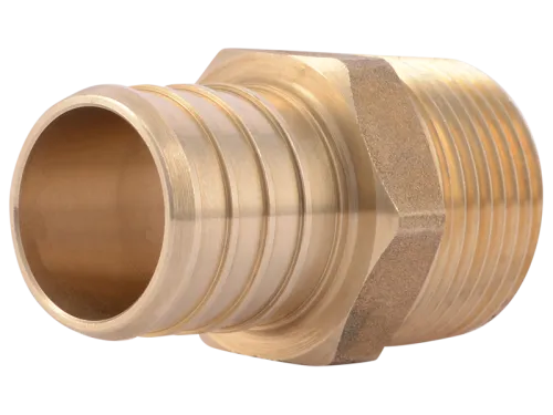 Brass Crimp Male Connector - SKU: UC142LF