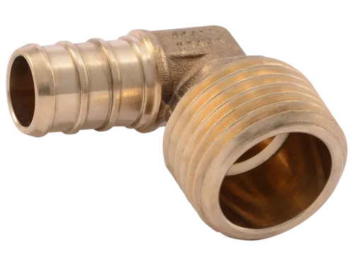 Brass Crimp Adapter Elbow - SKU: UC280LF