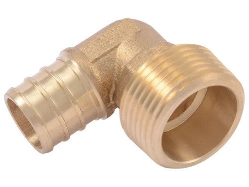 Brass Crimp Adapter Elbow - SKU: UC286LF