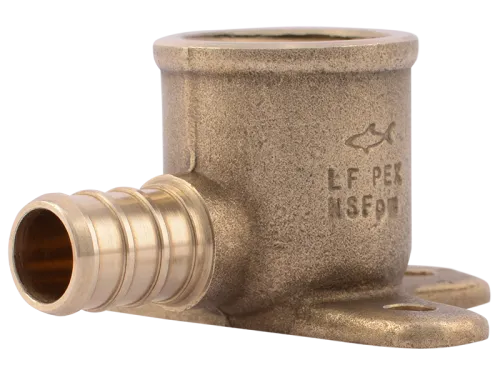 Brass Crimp Drop-Ear Elbow - SKU: UC334LF