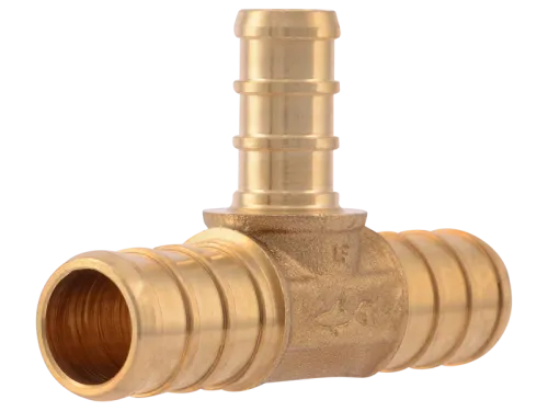 Brass Crimp Reducing Tee - SKU: UC363LF