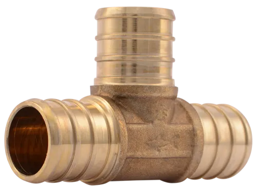 Brass Crimp Tee - SKU: UC370LF