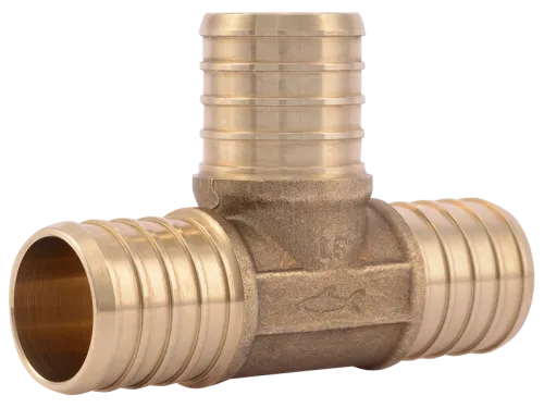 Brass Crimp Tee - SKU: UC374LF
