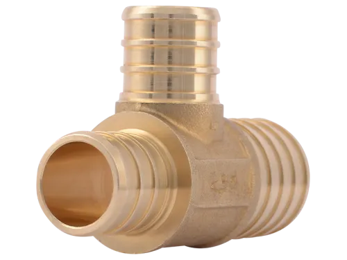 Brass Crimp Reducing Tee - SKU: UC414LF