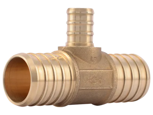 Brass Crimp Reducing Tee - SKU: UC415LF