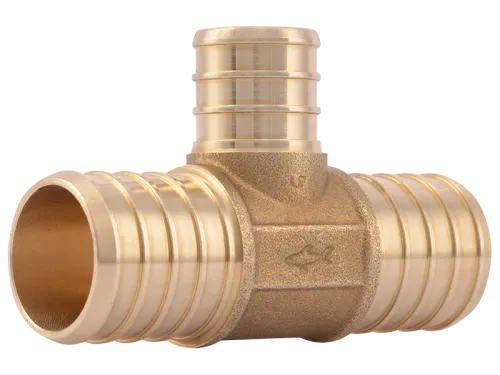 Brass Crimp Reducing Tee - SKU: UC416LF