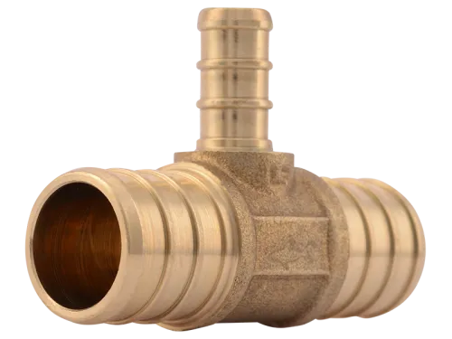 Brass Crimp Reducing Tee - SKU: UC417LF