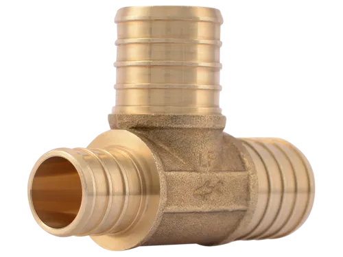 Brass Crimp Reducing Tee - SKU: UC418LF