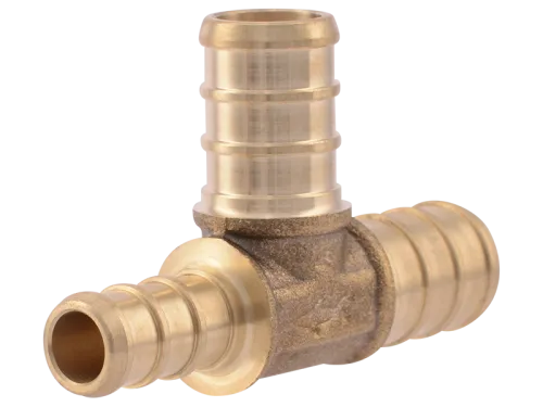 Brass Crimp Reducing Tee - SKU: UC434LF