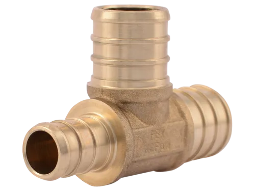 Brass Crimp Reducing Tee - SKU: UC444LF