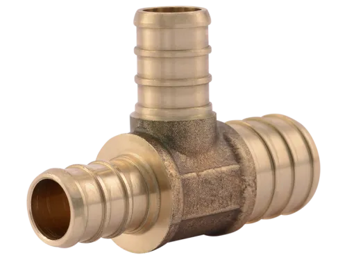 Brass Crimp Reducing Tee - SKU: UC454LF