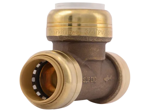 Push-to-Connect PVC Transition Slip Tee - SKU: UIP371