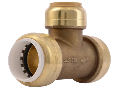 Push-to-Connect PVC Transition Slip Tee - SKU: UIP372