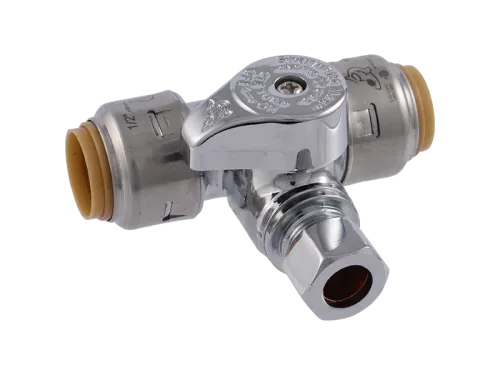 SharkBite Max 1/2" X 1/2" X 3/8" Service Stop. 