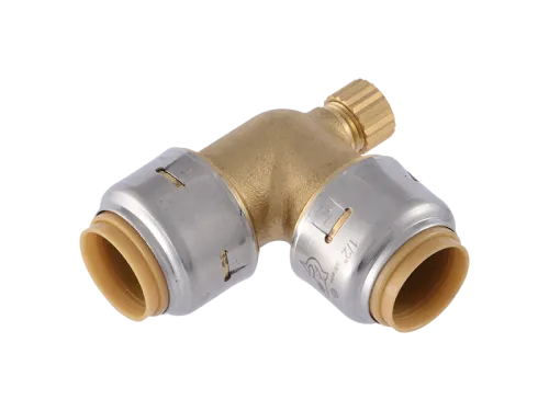 SharkBite Max 1/2" Elbow with Drain.