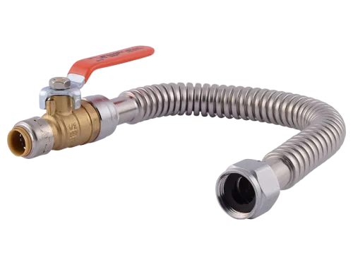 SharkBite Max 1/2 X 3/4 X 18"  Flexible Water Heater Connector with Ball Valve..