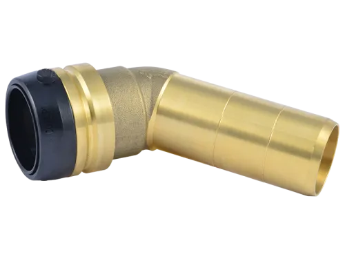 Brass Push 45° Street Elbow - SKU: UXL0735