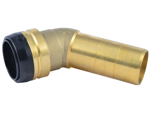 Brass Push 45° Street Elbow - SKU: UXL0741