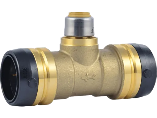 Brass Push Reducing Tee - SKU: UXL08353516