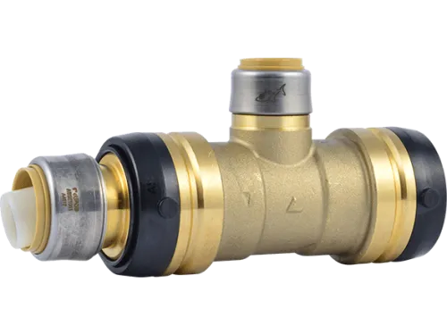 Brass Push Reducing Tee - SKU: UXL08414122