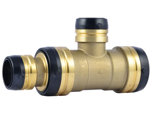 Brass Push Reducing Tee - SKU: UXL08543535