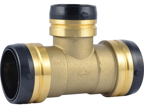 Brass Push Reducing Tee - SKU: UXL08545441