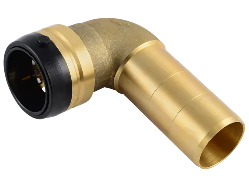 Brass Push 90° Street Elbow - SKU: UXL0941