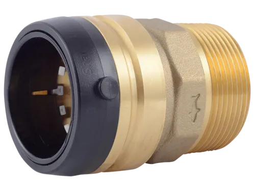 Brass Push Male Adapter - SKU: UXL114140M