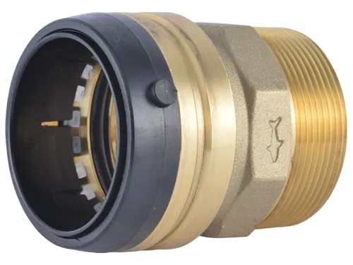 Brass Push Male Adapter - SKU: UXL115450M