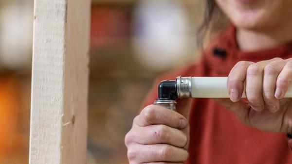 PEX press elbow install