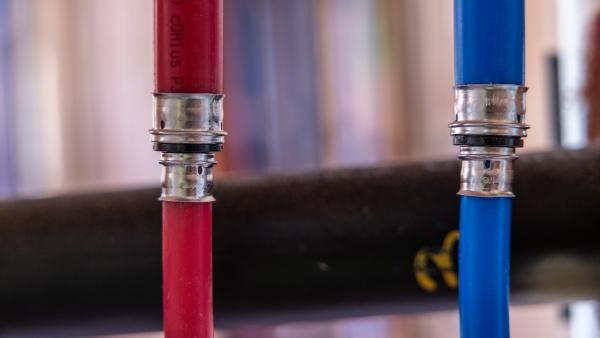 PEX press coupling install