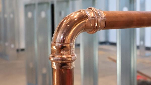 SharkBite Copper Press Elbows provide reliable directional changes in copper piping systems without the need for soldering.