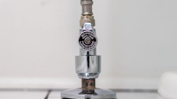SharkBite sweat supply stop valves for soldered copper water supply connections with water flow control to household plumbing fixtures and appliances