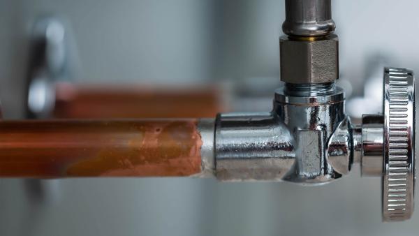 SharkBite sweat supply stop valves for soldered copper water supply connections with water flow control to household plumbing fixtures and appliances