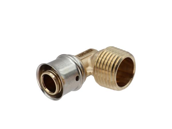 PEX Press Brass Adapter Elbow 1/2" MNPT