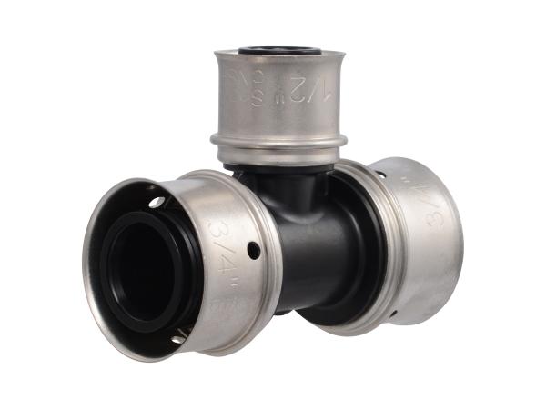 PEX Press Poly Tee 3/4" x 3/4" x 1/2"