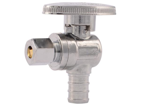  Brass Crimp Quarter-Turn Angle Stop - SKU: 23056LF