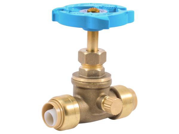 Stop Valve with Drain / Vent - SKU: 24634LF