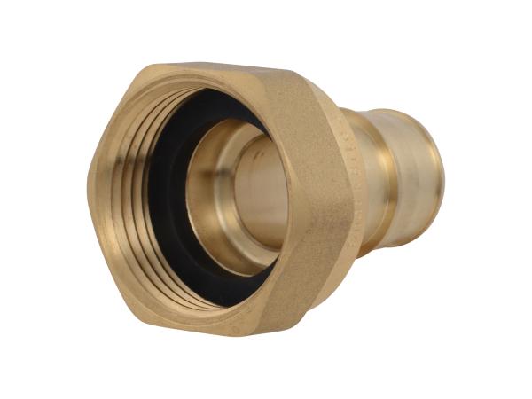 3/4" PEX F1960 x 1" NPSM Straight Water Meter Adapter