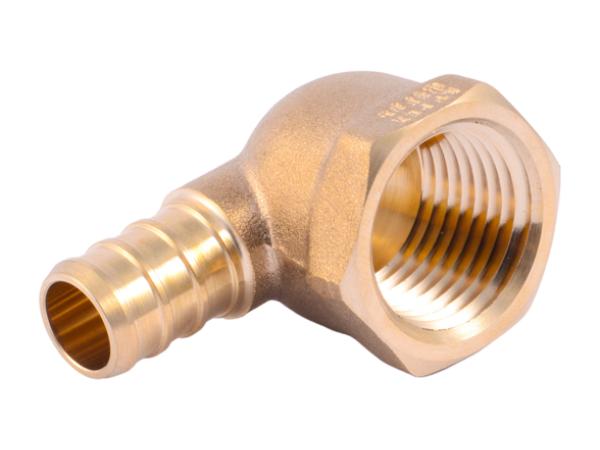 Brass Crimp Female Elbow - SKU: UC308LF