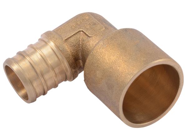 Brass Crimp Female Sweat Elbow Adapter - SKU: UC626LF
