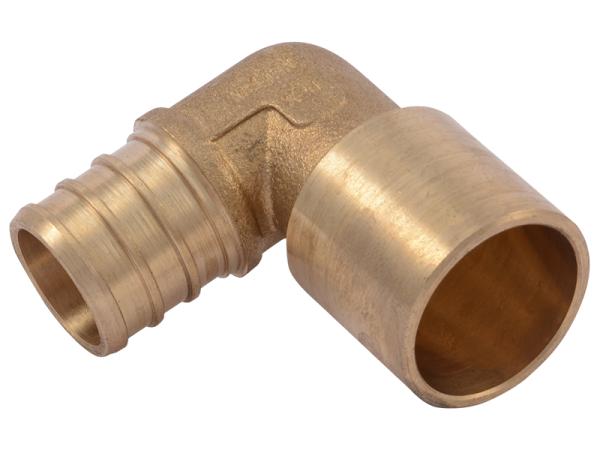Brass Crimp Male Sweat Elbow Adapter - SKU: UC628LF