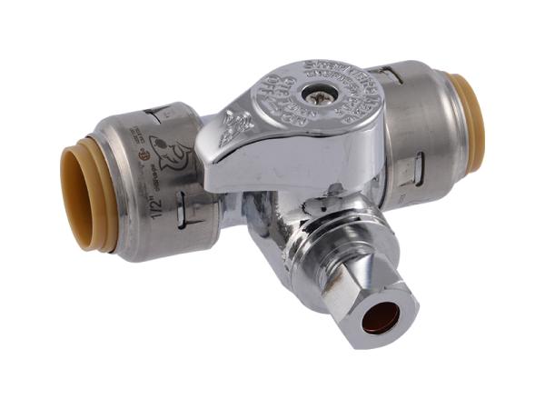 SharkBite Max 1/2 "X 1/2" X 1/4" Service Stop.